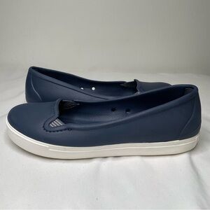 Crocs Citilane Navy Blue Platform Slip-On Shoes Women’s Size 7 Comfort Casual
